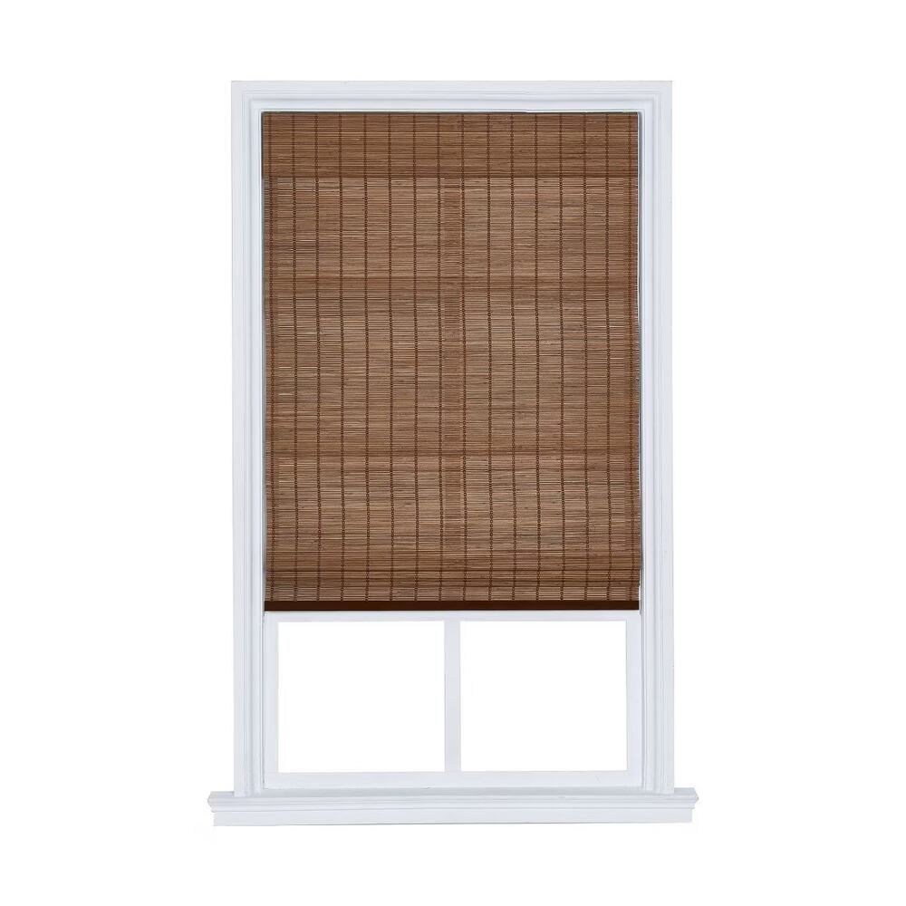 36X48 Home Basics Cordless Sayville Bamboo Roman Shade
